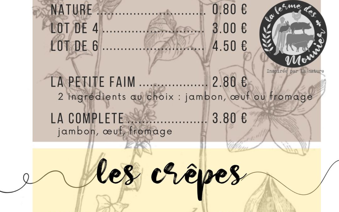 C’est nouveau : des crêpes et des galettes bio au marché