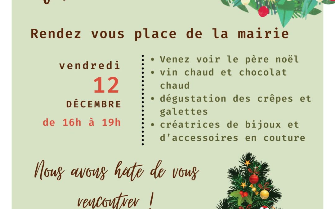 le père noël au marché