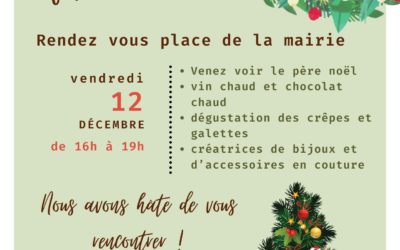 le père noël au marché